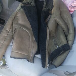 ASOS Olive and Black Teddy Jacket